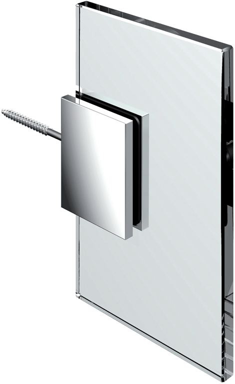 8178 Glass/Wall corner bracket 90° whithout slot